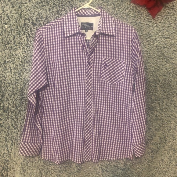 Jasper Conron Multicolor Check Short Sleeve Button Up Shirt Size 14 - Picture 4 of 7